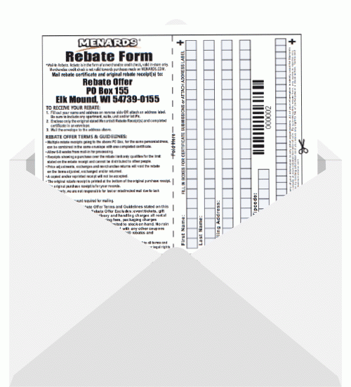 Menard Rebate Form