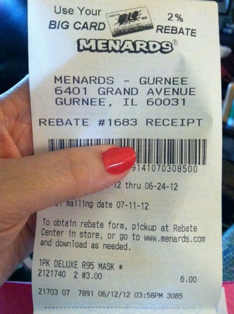 Print Menards Rebate Form 8601