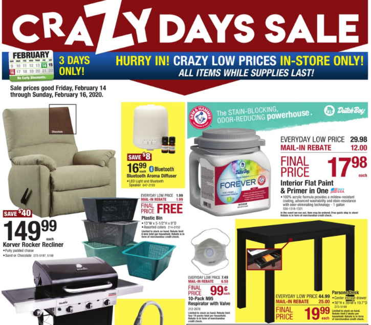 Menards Free After Rebate Items