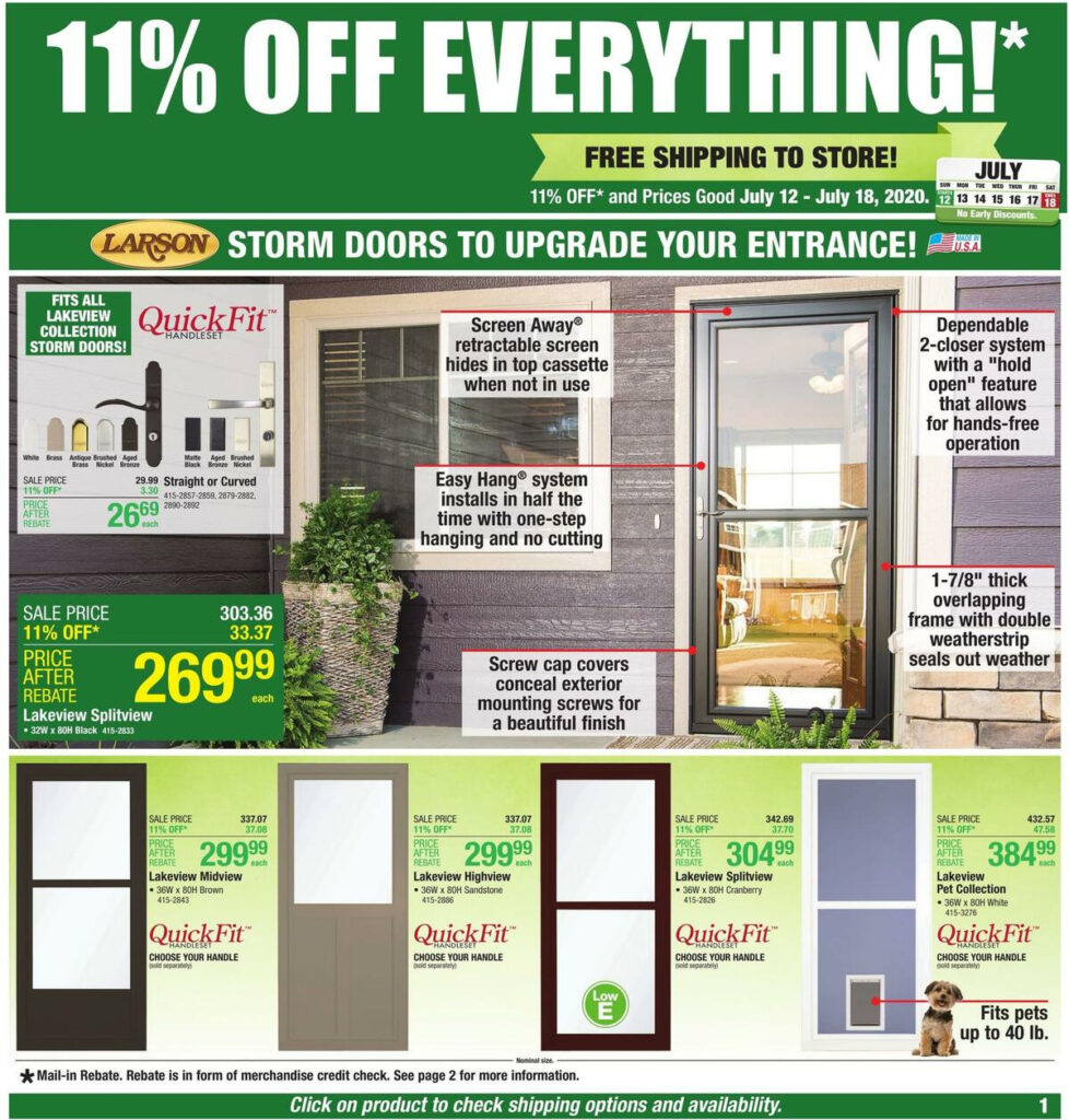 Menards Rebate Offer