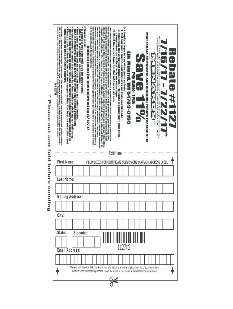Menards Rebates Fill Out Sign Online DocHub Menards Rebate Adjustment Form October 2023