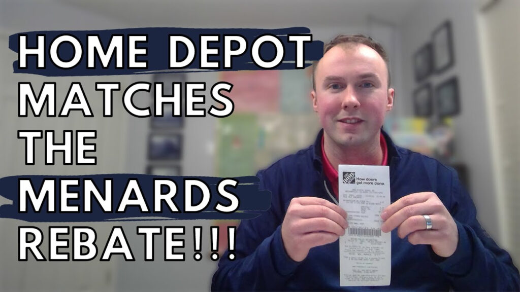 Home Depot Menards Rebate Match