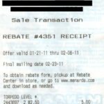 Menards Rebate Remaining Balance