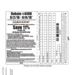 Menards Rebate Slip 4488