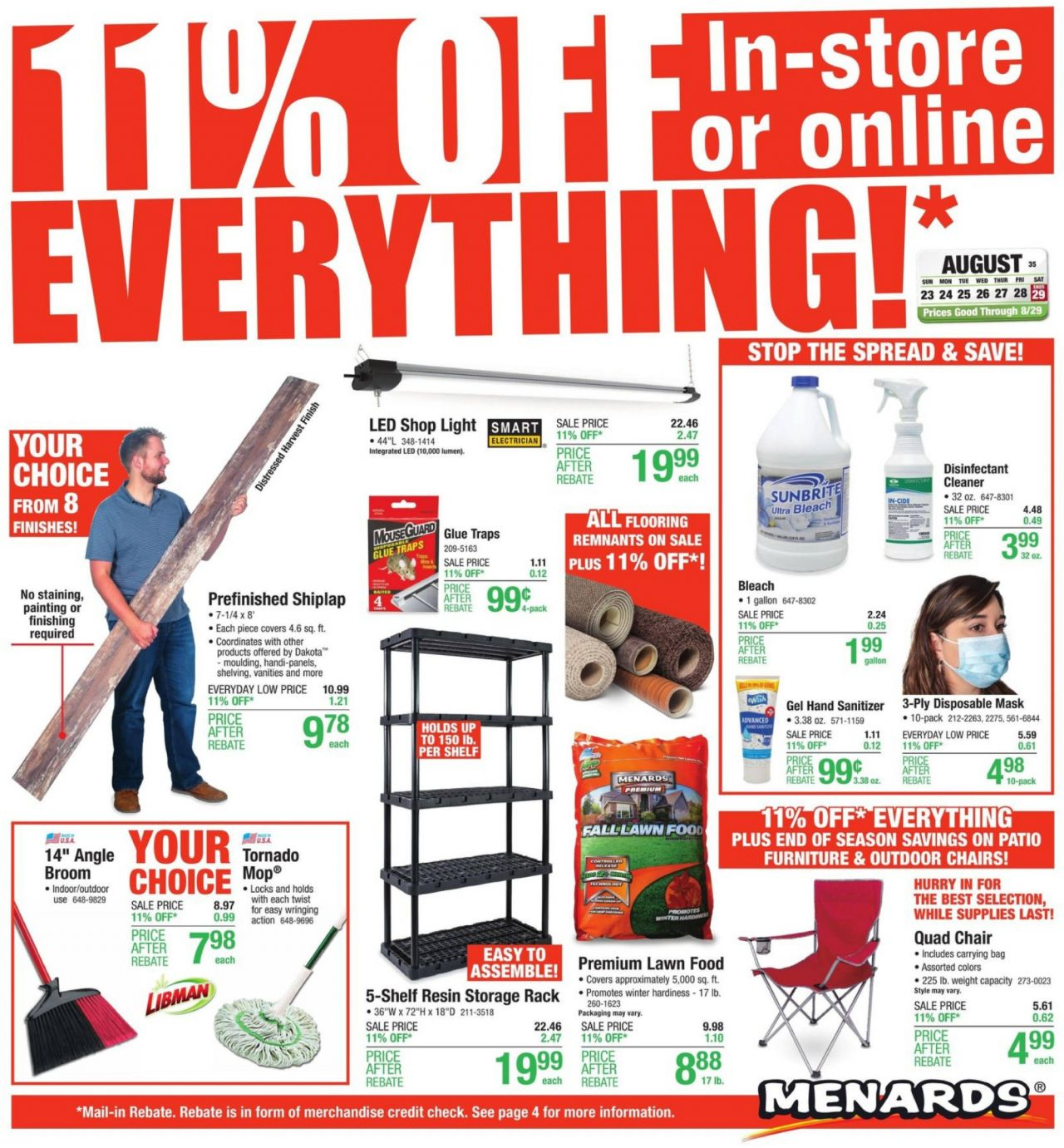 Menards Flyer 11 Rebate Sale Flyer Menards Sales Ads Menards Save 11 Rebate