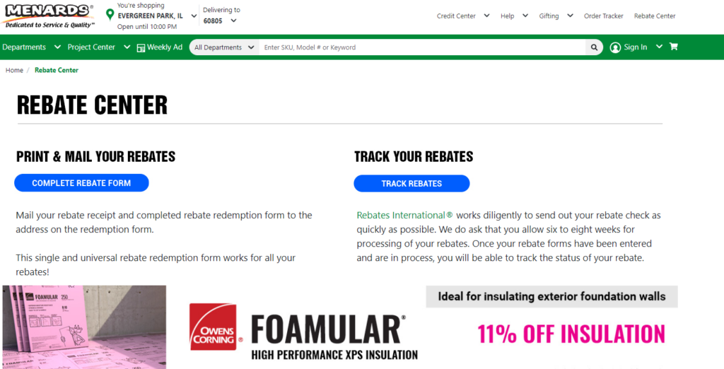 Can You Use Menards Rebates To Pay Online