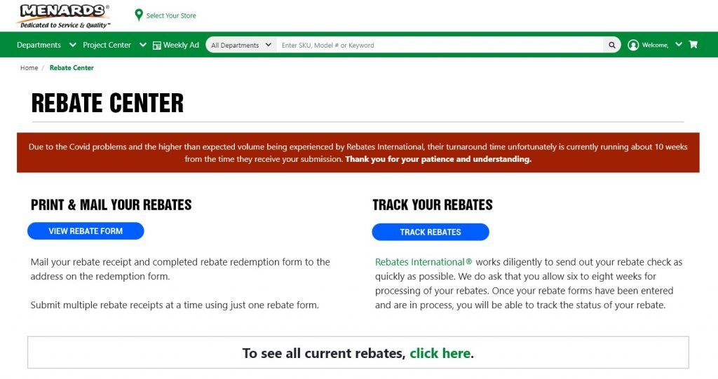 How To Redeem Menards Rebate